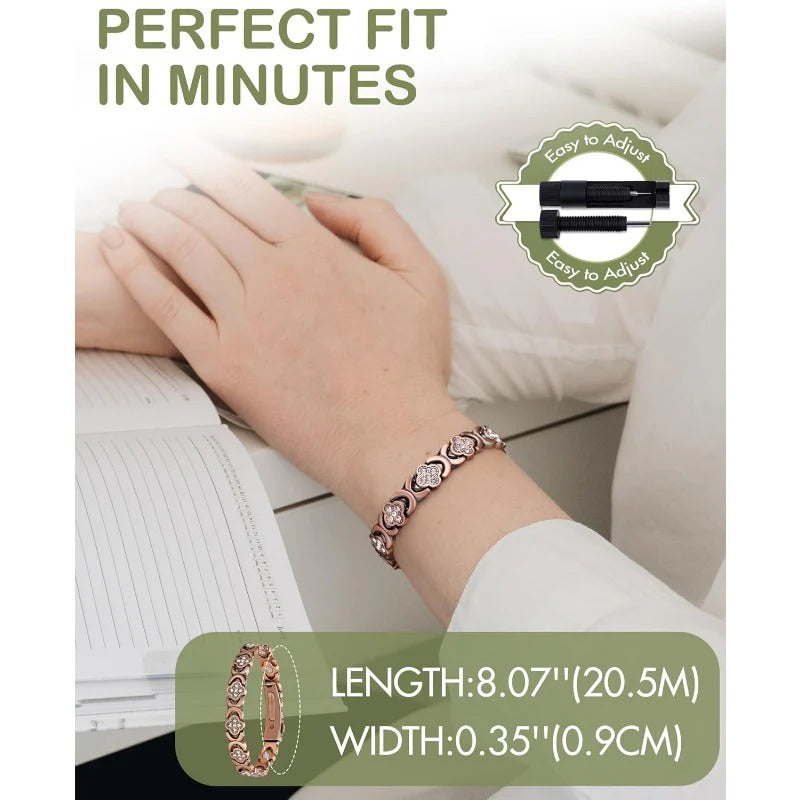 Magnetic Bracelet with Adjuster