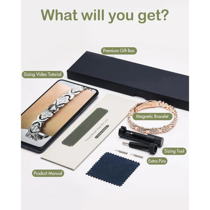 Magnetic Bracelet with Adjuster