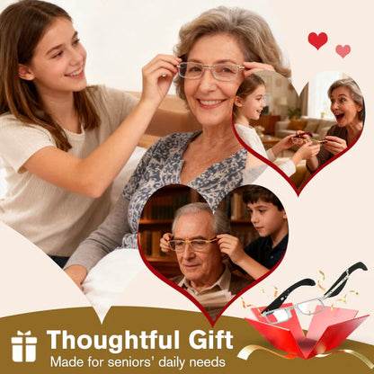 Foldable Anti-Blue Light Reading Glasses with Case