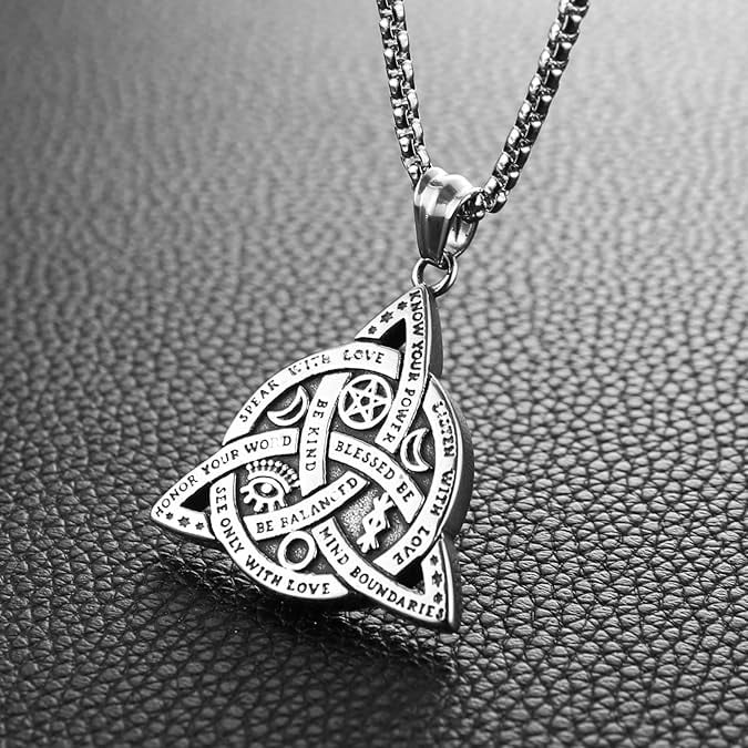 Triple Goddess Triquetra Necklace
