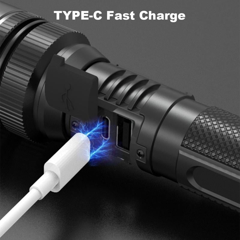 Rechargeable Flashlight with Telescoping Zoom