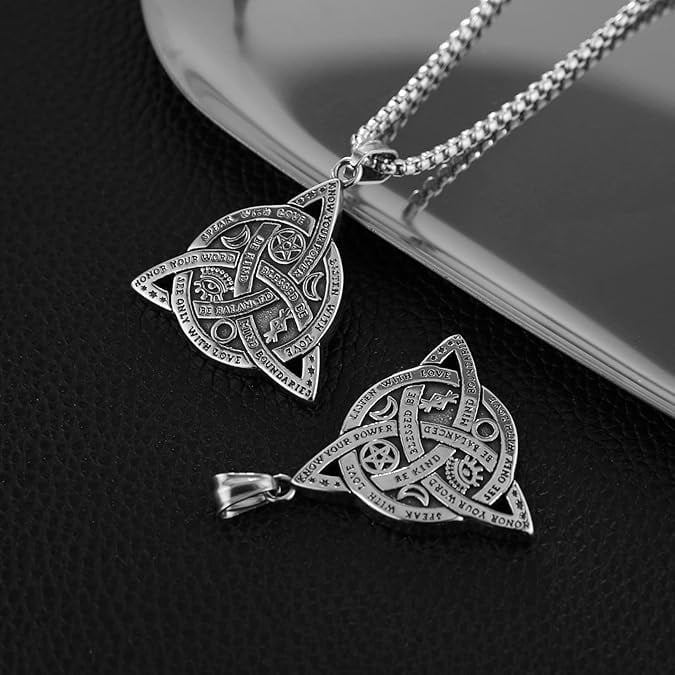 Triple Goddess Triquetra Necklace