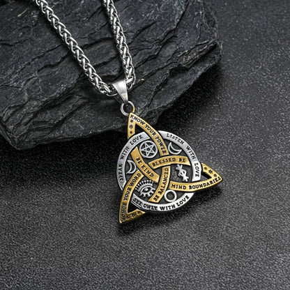 Triple Goddess Triquetra Necklace