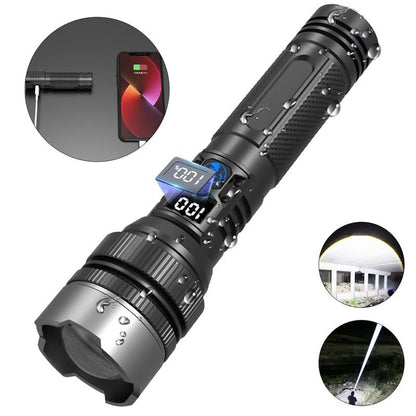 Rechargeable Flashlight with Telescoping Zoom
