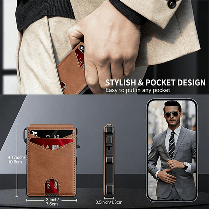 The Ultimate Smart Pop-Up Wallet: Slim, Secure, & RFID Protected