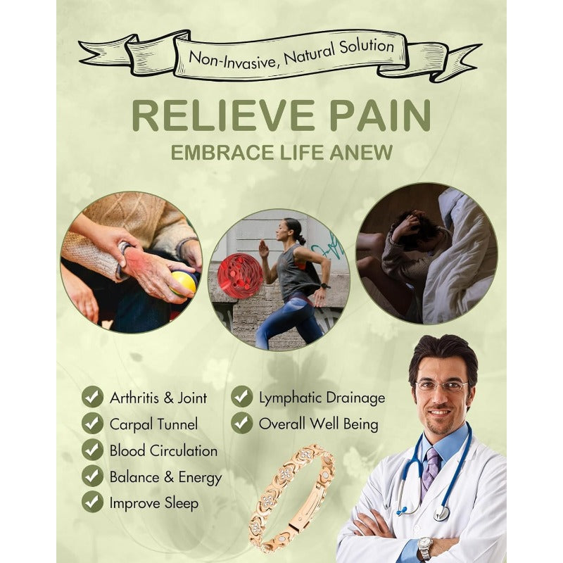 Magnetic Bracelet with Adjuster