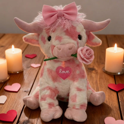 🏆NEW YEAR SALE 49% OFF🐮Adorable Pink Highland Cow Plush