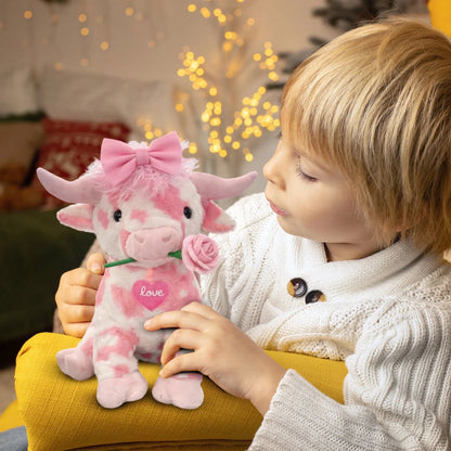 🏆NEW YEAR SALE 49% OFF🐮Adorable Pink Highland Cow Plush