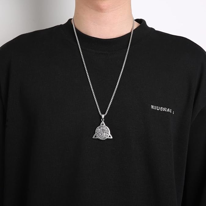 Triple Goddess Triquetra Necklace