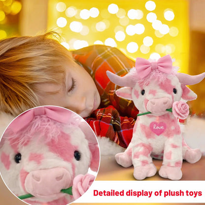 🏆NEW YEAR SALE 49% OFF🐮Adorable Pink Highland Cow Plush