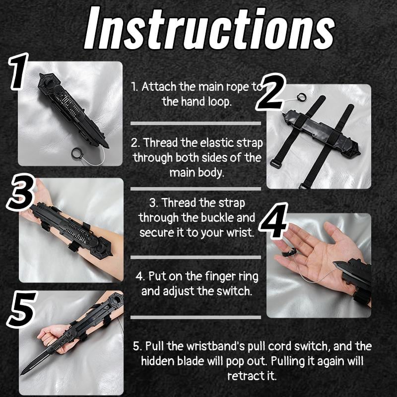 🥰Rotatable Cosplay Hidden Blade Prop(BUY 2 FREE SHIPPING)