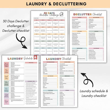 🔥🔥ADHD Cleaning & Organizing Toolkit - Chore Planner✔